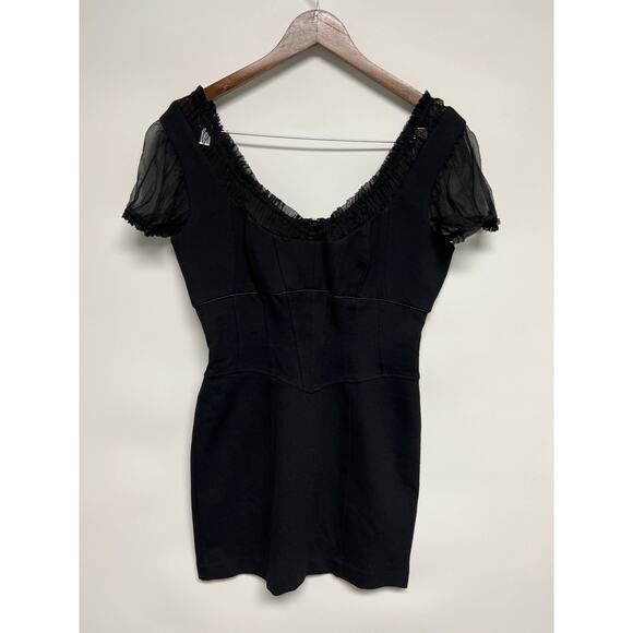 Vintage Midi Dress Womens 16W Deadstock Forest Fairy 90s Grunge Whimsy Sheer - Picture 16 of 16